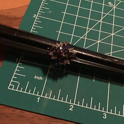 Anillo Multifila Vintage Firmado Ross Simons Plata Esterlina Zafiro Vermeil Talla 7 Foto 1 de 4