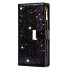 Multi Card Wallet Case Zip Glitter Flip Cover For Samsung A11 A21s A31 A41 A51