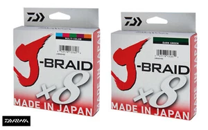 Daiwa J-Braid X8 Fishing Line 300m Spool - All Colours and Breaking Strains - Picture 1 of 3
