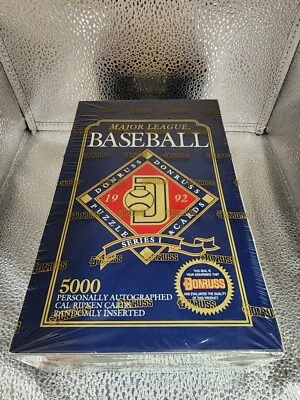 1992 DONRUSS SERIES 1 FACTORY SEALED BASEBALL BOX 36 PACKS, MINT - Image 1 of 3