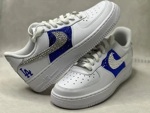 LA Bling Colorway Nike Air Force 1 '07 Blanco Mujer | Zapatos LA Bling Personalizados - Imagen 1 de 5