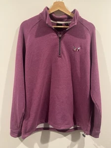 Secession Golf Club Quarter Zip Pullover - Large - Dunning Golf Pink 1/4 Zip  - Picture 1 of 4