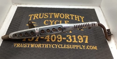 SILENCIADOR DE ESCAPE HONDA CT70 OEM CON ESCUDO TÉRMICO K1 – K3 ORIGINAL, OXIDADO PERO SÓLIDO Foto 1 de 4