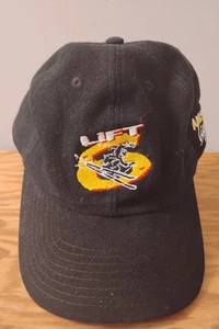 Vintage Amstel Light Ski Hat Promo Cap Black Strapback Embroidered Lift 6 Logo - Picture 1 of 8