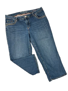Sonoma Jeans Womens Size 36x22 Blue Denim Modern Fit Capri - Picture 1 of 10