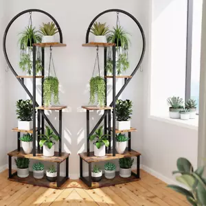 Pflanzenregal Blumenregal XXL Blumentreppe Schwerlast Herz-Blumenständer Balkon - Afbeelding 1 van 10