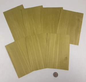 1 Lot Of 7pcs Dyed Olive Green Raw Veneer Shorts, Lot #582 - Picture 1 of 1