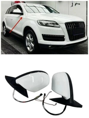 Espejo retrovisor de puerta lateral de coche Lane Assist 2 piezas para AUDI Q7 2010 2011 2012 2013 2014 2015 Foto 1 de 4