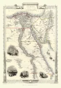 More details for country map of egypt by john tallis circa 1851