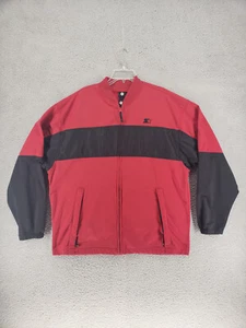 Starter Full Zip Vintage Track Jacket Mens XLT Red/Black - Picture 1 of 9