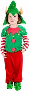 Kids Cute Christmas Elf Costume Toddler Infant Santa`s Helper Fancy Dress 1-4 yr - Picture 1 of 6