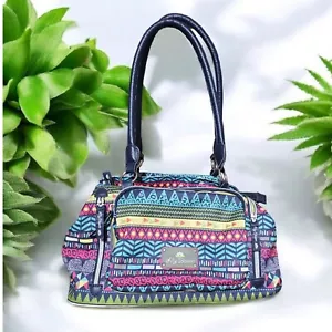 Bolso de Mano Lily Bloom Multi Compartimento Cremallera Colorido Boho Tribal Nuevo sin Etiquetas - Imagen 1 de 13