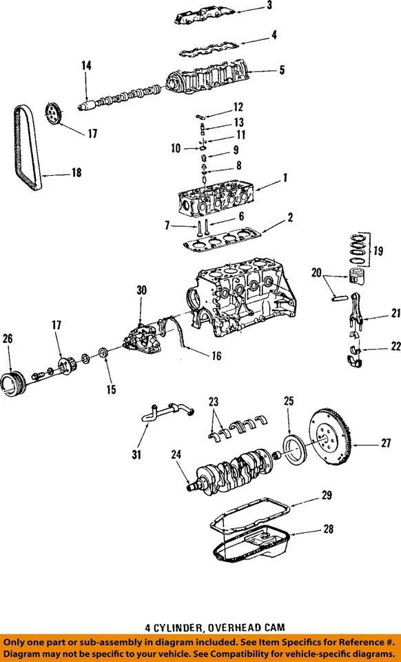 Junta bomba aceite motor Sunbird Pontiac GM OEM 92-94 90353421 Foto 1 de 1