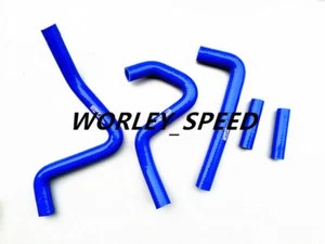  Silicone Radiator Hose For Kawasaki KX250 KX 250 1999-2002  99 00 01 02 Blue  - Picture 1 of 9