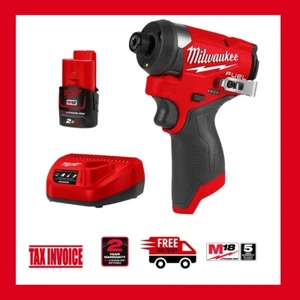 Milwaukee M12FID2 12V 2.0Ah Li-ion Fuel 1/4" Hex Impact Driver Combo Kit - Picture 1 of 1