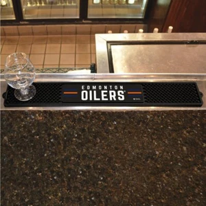 NHL - Edmonton Oilers Bar Drink Mat - 3.25in. x 24in. - Picture 1 of 5