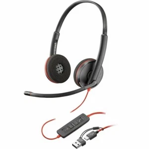 Poly 8X2J9A6 Blackwire 3220 Stereo USB-C/A 3.5mm Headset Inline Control PC MAC - Picture 1 of 2