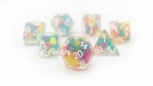 LUCKY CHARM GLOWWORM Polyeder Würfel Set im Dunkeln leuchten Sirius Würfel SDZ000605 - Bild 1 von 4