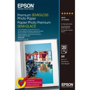 Papier Photographique Inkjet EPSON Semi-Glacé 20 Papier A4 251 Grammes - Afbeelding 1 van 1