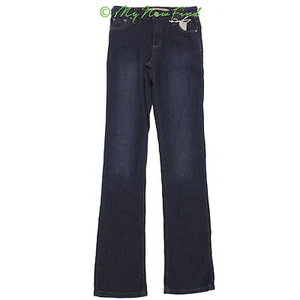TRACTR Nordstrom Girl's Bootcut Jeans Size 14 Pockets Dark Blue Denim NWD B9 - Picture 1 of 3