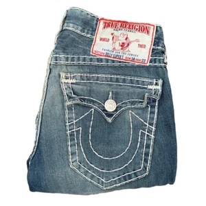 VINTAGE 2007 True Religion Jeans Size 34 BILLY SUPER T Blue - Picture 1 of 7