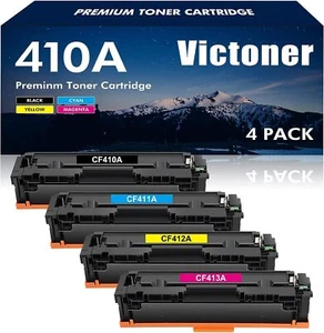 4 Pack Toner Black Color CF410A 477A Set For HP Laserjet Pro M452nw M477fdw MFP - Picture 1 of 5