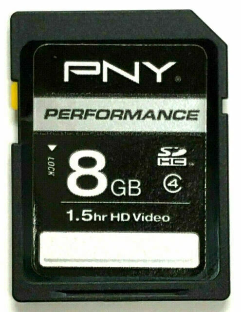 PNY Optima 8GB SDHC Class 4 Flash Memory Card (P-SDHC8G4H-GE)