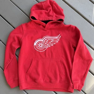Sudadera con Capucha Juvenil Detroit Red Wings NHL Talla M 10/12 Roja Pullover Sudadera Deportiva - Imagen 1 de 7