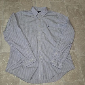 Polo Ralph Lauren Custom Fit Striped Button Up Shirt Men's 17 - Picture 1 of 9