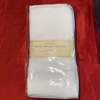 Williams Sonoma Set of 12 HOTEL Napkins - Image 1 of 4