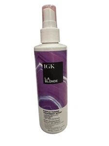 Nuevo IGK LA Rubio TONIFICACIÓN PÚRPURA Tratamiento Spray 7Oz Latón Reducción - Imagen 1 de 2