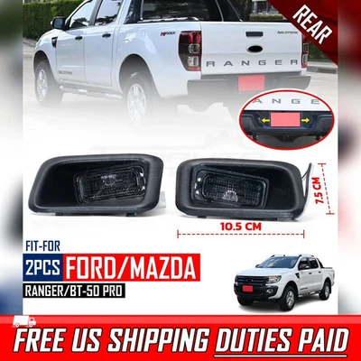 Par de luces de matrícula trasera LR para Ford Ranger Mazda BT-50 Pro 2012-2014 Foto 1 de 4