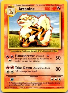 Arcanine Uncommon Base Set Normal 023/102 HP - Picture 1 of 2