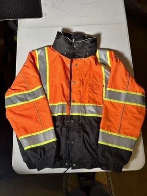 ML Kishigo - Orange Reflective Bomber Jacket XL JS120 - Image 1 of 4