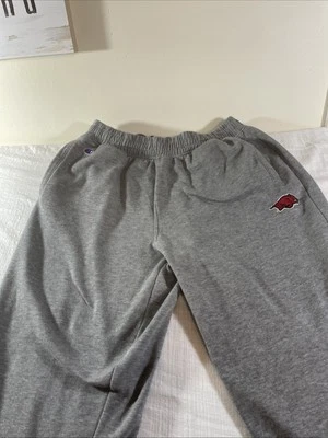 PANTALONES DEPORTIVOS ARKANSAS RAZORBACKS PARA HOMBRE GRIS ALGODÓN GRANDES. Grande Foto 1 de 4