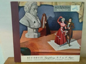 SERGE KOUSSEVITZKY Beethoven Symph No. 8, Three 78RPM Records, RCA VICTOR DM-336 - Picture 1 of 15