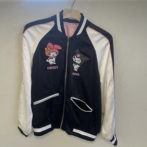 Forever 21 Hello Kitty & Friends My Melony & Kuromi Reversible Souvenir Jacket M - Picture 1 of 11