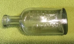 VTG ~ Medicine Bottle ~ ANDERSON 'S DERMADOR ~ Black Tint ~ 19 - Picture 1 of 7