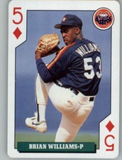 1992 Bicycle Rookies #5-Diamonds Brian Williams NM-MT Astros 