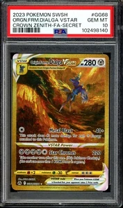 PSA 10 Origin Forme Dialga VSTAR GG68/GG70 Crown Zenith 2023 Pokémon - Picture 1 of 3