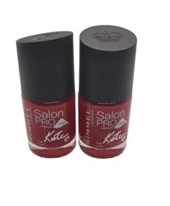 Lot Of 2 Rimmel Salon Pro with Lycra By Kate Nail Polish #114 Mars 0.4 fl oz - Picture 1 of 3