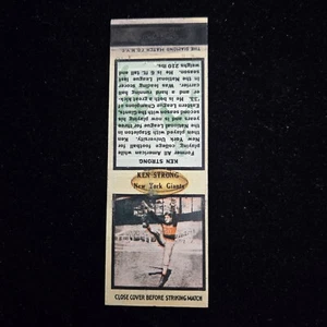 1934 Diamond NFL Football Matchbook Matchcover Ken Strong New York Giants Tan - Picture 1 of 6