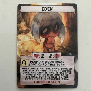 Tarjeta Promocional Eden - The Binding of Isaac Four Souls Arte Antiguo NUEVO ENVÍO RÁPIDO - Imagen 1 de 2
