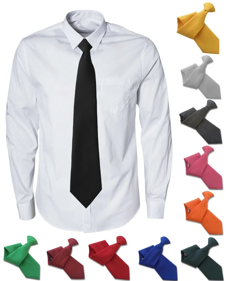 Plain Clip On Tie Clipper - Regular and XL Extra Long Length Matte - Image 1 of 1