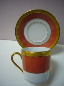 HAVILAND LIMOGES PORCELAIN CUP AND SAUCER DECOR " CHAMBORD " - Picture 1 of 8