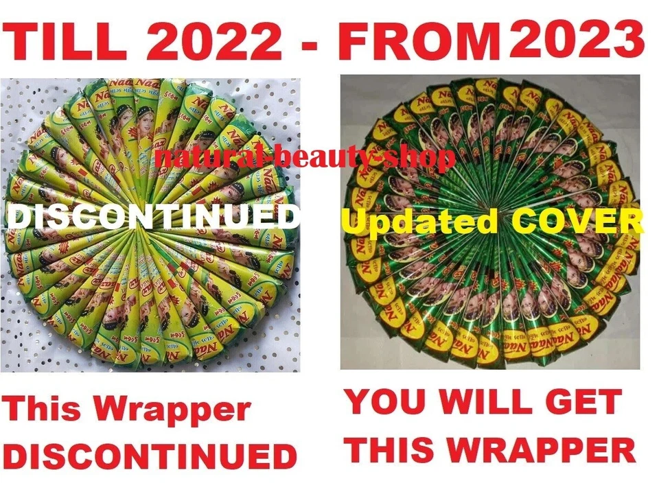 Original Naaz Fresh Mehndi Cones Temporary Henna Halal, Dark Brown | FRESH STOCK