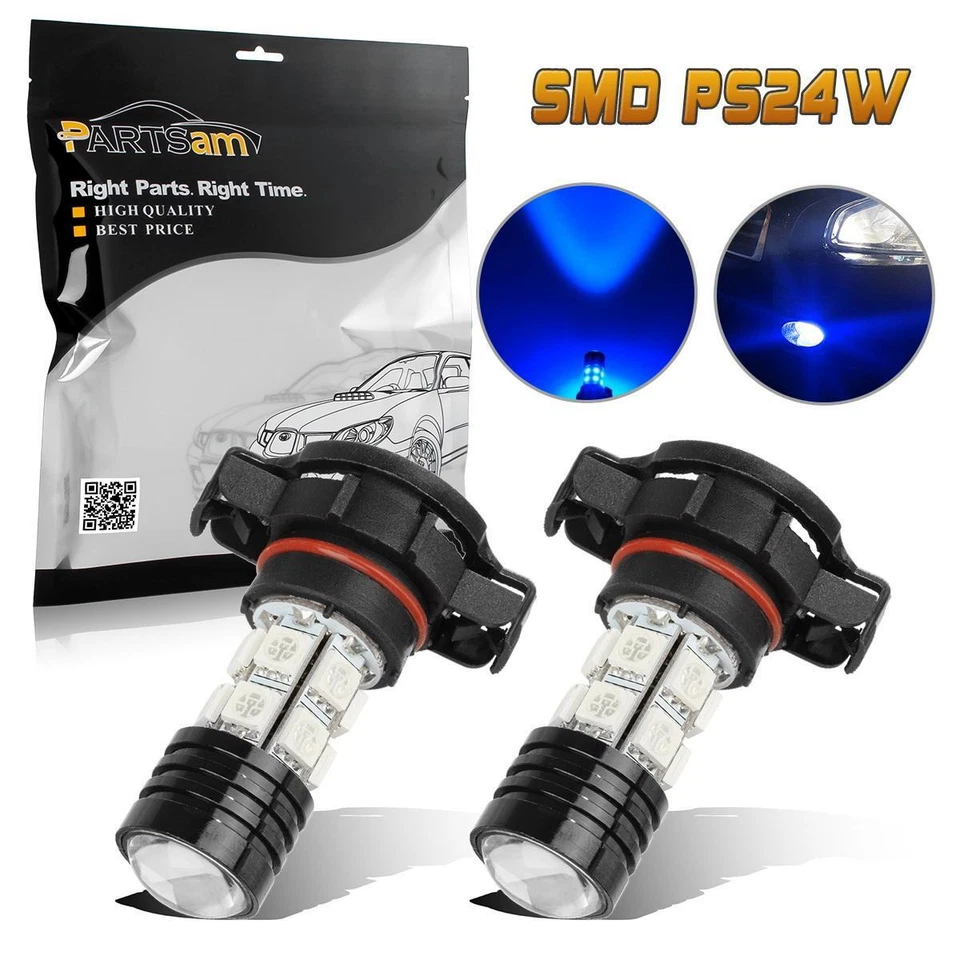 2X Azul 5202 PS24W Super Power CREE Bombillas LED 12V Repuesto Para Luz Antiniebla Foto 1 de 4