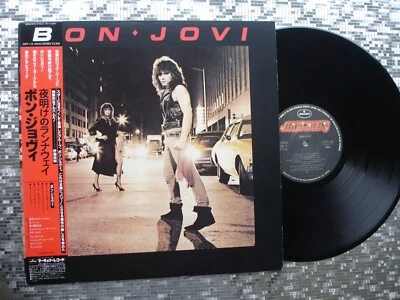 Bon Jovi ‎~ Bon Jovi ~ Vintage Japanese LP w/Insert 	Mercury – 25PP-119 - Image 1 of 4