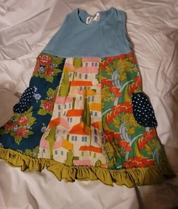 Matilda Jane Size 4 Sleeveless Multi Paneled Dress - Picture 1 of 4