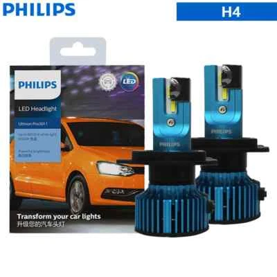 Philips LED H4 HB2 Ultinon Pro3011 Car LED Headlight Bulb Kit 6000K Bright White - Image 1 of 4